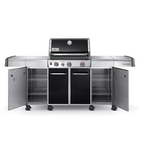 weber genesis grill center stainless steel accessory cabinets|weber grill accessories near me.